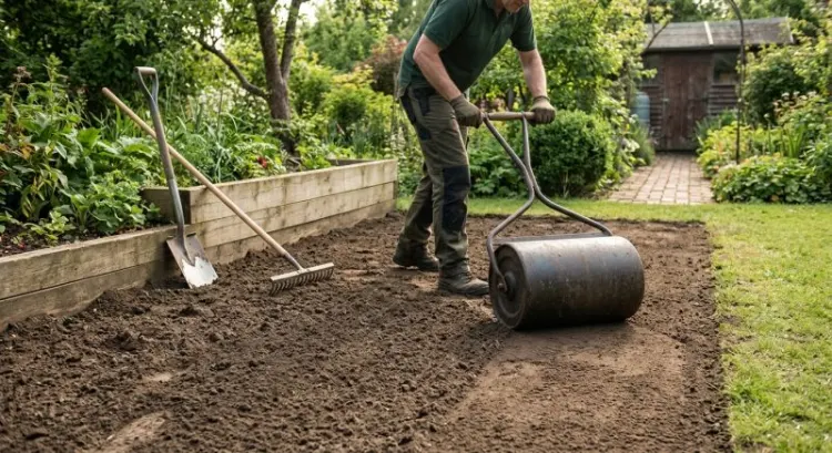 Matériel pour préparer le terrain avant de semer du gazon